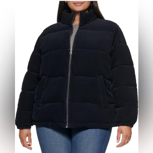 Levi's Women's Zoe Corduroy‎ Puffer Jacket Size 2X NWT - Picture 1 of 15